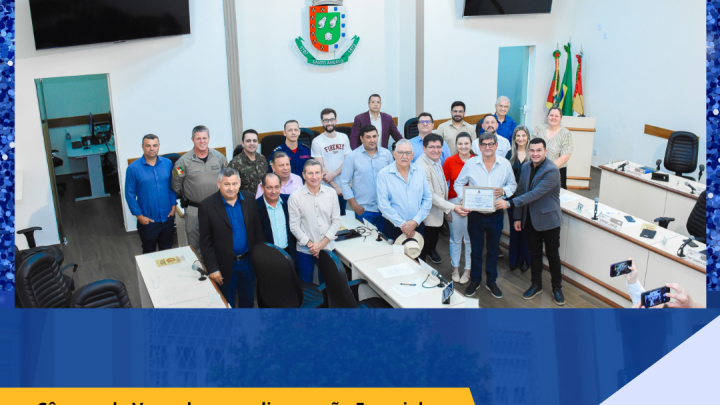 C&acirc;mara de Vereadores homenageia Frigor&iacute;fico Callegaro pelos 40 anos de contribui&ccedil;&atilde;o ao desenvolvimento de Santo &Acirc;ngelo