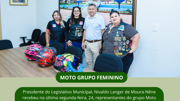  Presidente do Legislativo recebe representantes do Moto Grupo Missioneiras do Asfalto